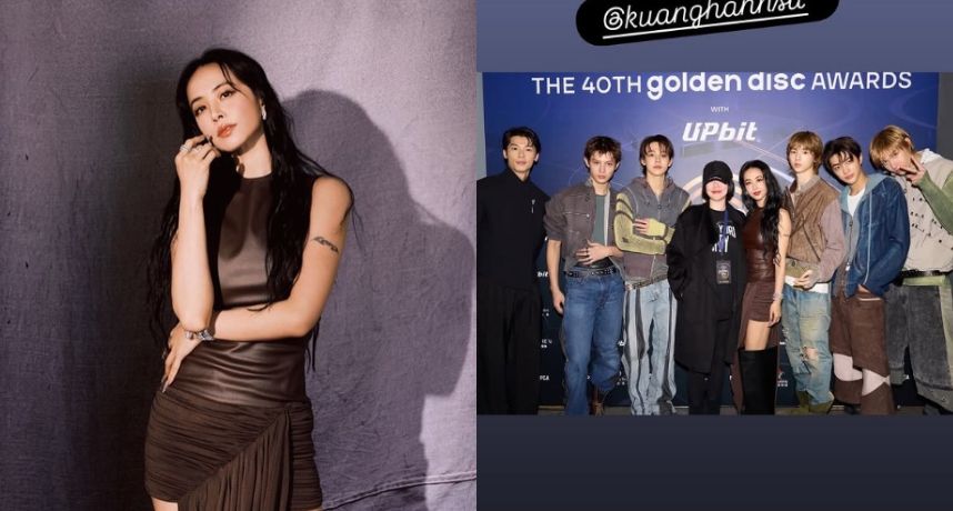 夢幻連動！蔡依林金唱片獎後台合照曝光　小S穩站C位、許光漢與韓團同框掀討論